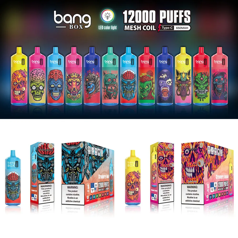 BANG BANG ORIGINALE 12000 Vaper Puff 12000 Penna di vaporizzazione usa e getta 12k Sfucci Bangbar 23ml POD Premulato Kit 650Mah Vs Puff 12000 9000 9K 12K 7000 8500 10000 6000 vapori