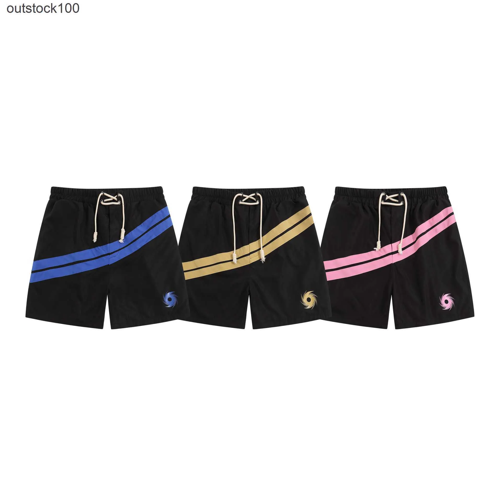 Paa Angles High End Designer Shorts for Trendy Stripe Dopasowanie kolorów Vortex Druku