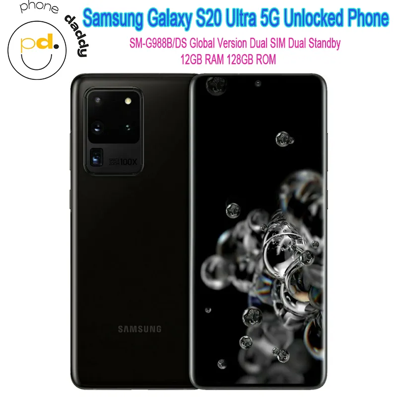 Samsung Galaxy S20 Ultra G988B/DS 5G Samsung Latest Mobile Phones 