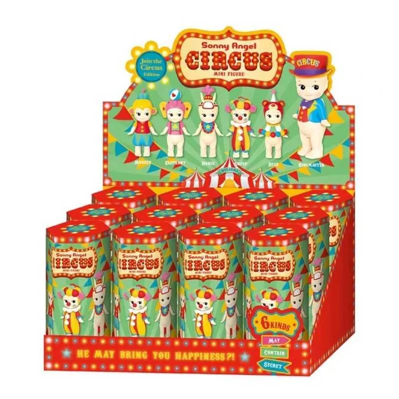 Blind Box New Blind Box Circus Troupe Come On Circus Series Mystery Box Toys Guess Doll Doll Surprise Box Figure Anime Figure Cadeaux T240506