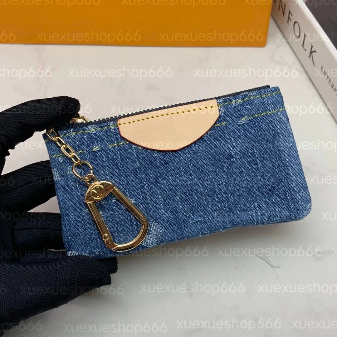Designer Clutch Purses Womens Denim Jacquard Short Wallet
