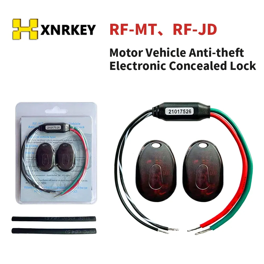 Tarjeta Xnrkey Auto Antitheft Sistema Circuito Relé de relé RFID Inmovilizador Relé inalámbrico para motor de bomba de motocicleta diesel de 1224 V