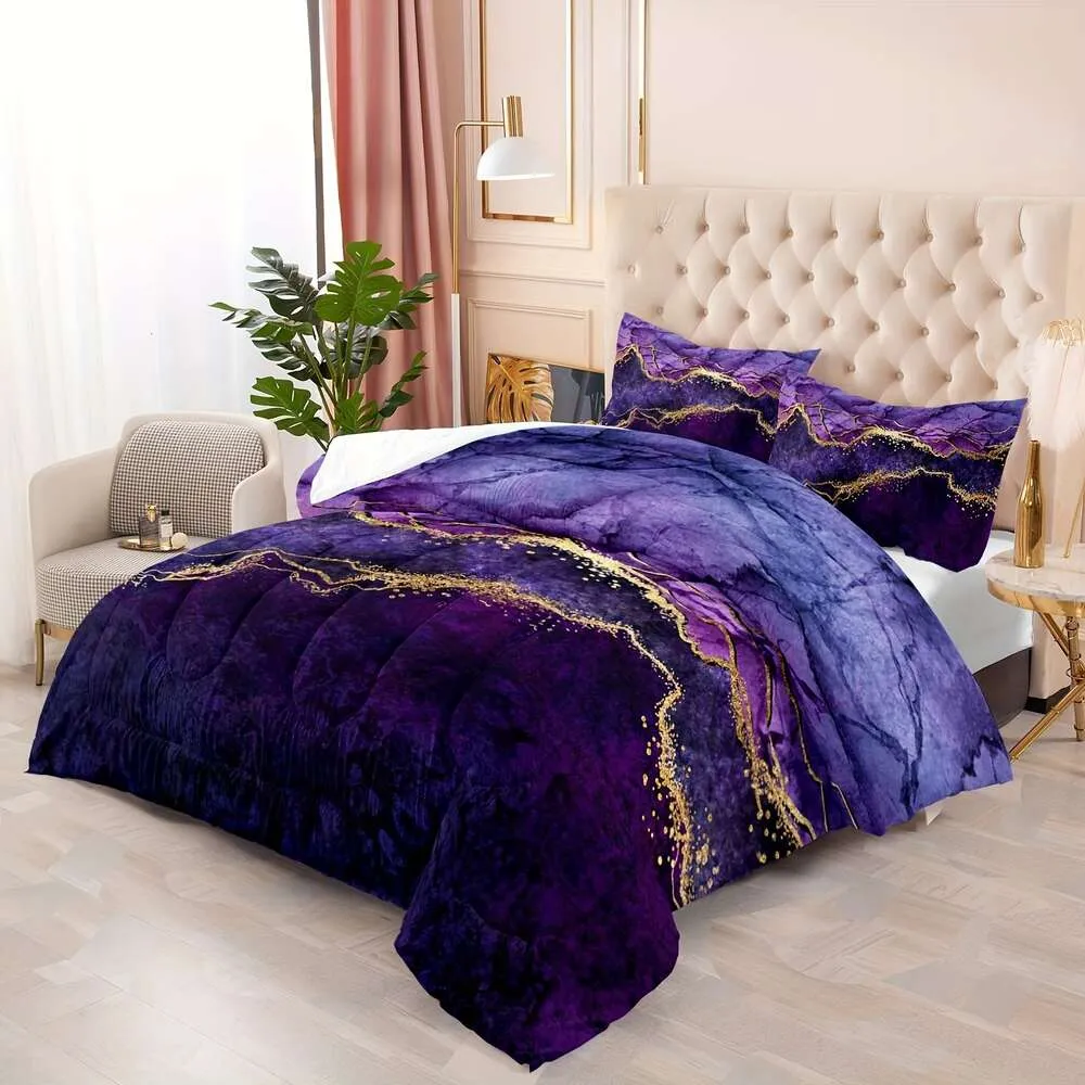 Tie Dye Comforter, Set Marble Bedding, Girls Sets Queen, Bedroom Comforter Bedding Purple Queen SizeNot including duvet cover and pillow core