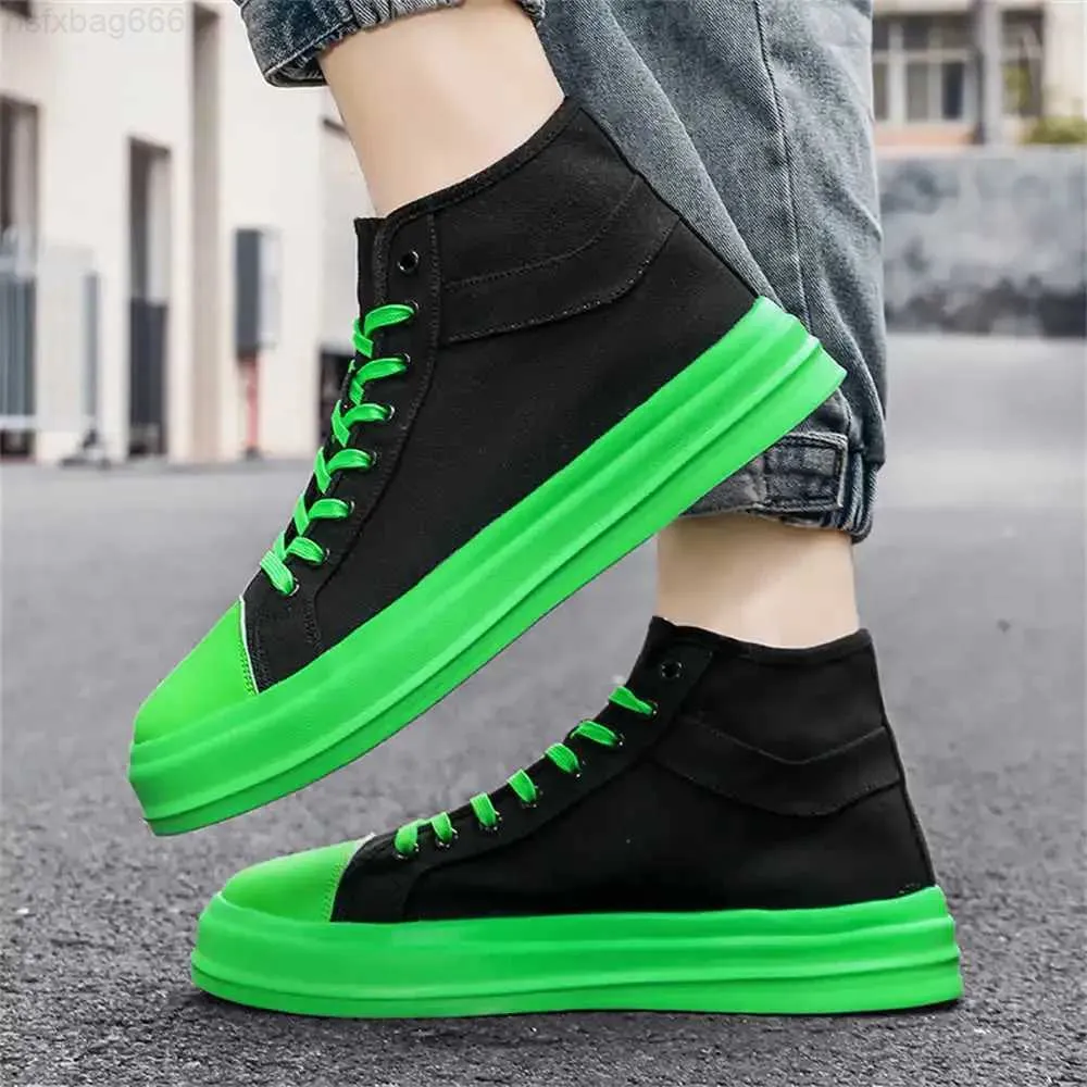 SURES BUTS Platforma duże podeszwy trenerzy dla mężczyzn męskich Casual Man Green Sneakers Buty Summer Buty Męs