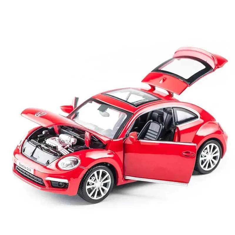 Auto modello Diecast 1 32 Volkswagen Beetle Car Model Series Lega Mie Casting Car Toys Childrens and Boys Toy Regali per giocattoli Casting e auto giocattolo A134L2405