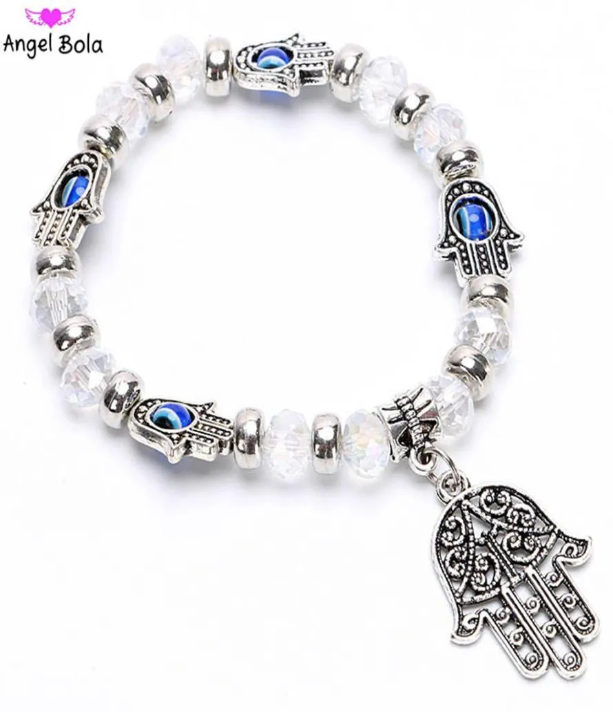 Bracelets de charme chanceux à la mode pour femmes rétro diable039 œil bangles bleu grec turc diable yeux maléliques bracelet bijoux femmes gi3517125