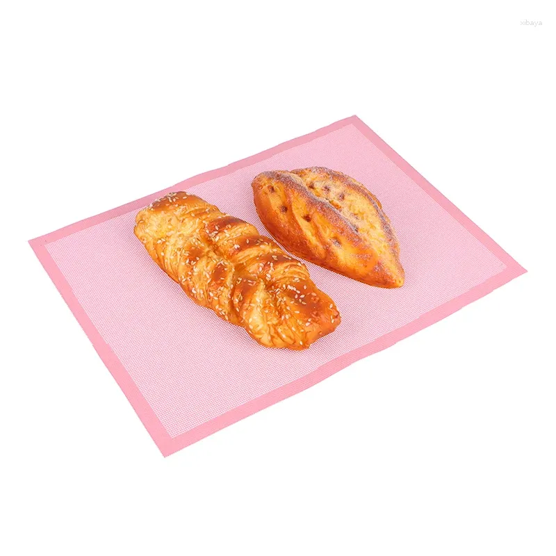 Baking Tools 1Pc Perforated Mats Pink Flash Silicone Mat Non-Stick Reusable Oven Liners For Making Bread Pizza Pastry Cookies