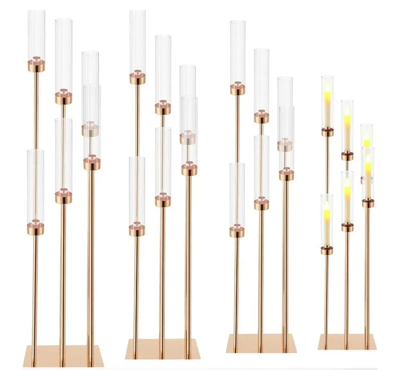 Gold Floor And Decor Hours Candelabra With 6 Arms Perfect Centerpiece