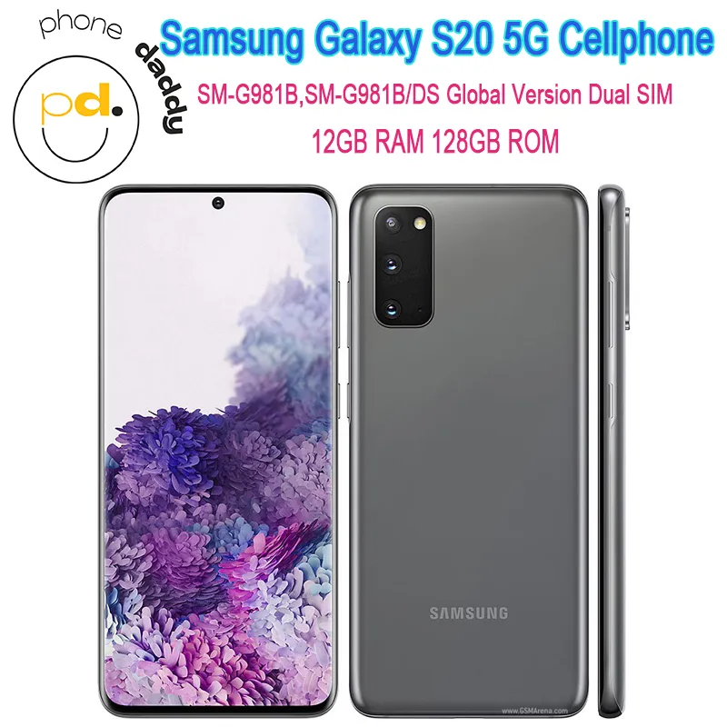 Galaxy - SIMフリー Galaxy S20 5G グレーSM-G981B/DS 8GB Original Samsung Galaxy S20 SM G981B SM G981B/DS From
