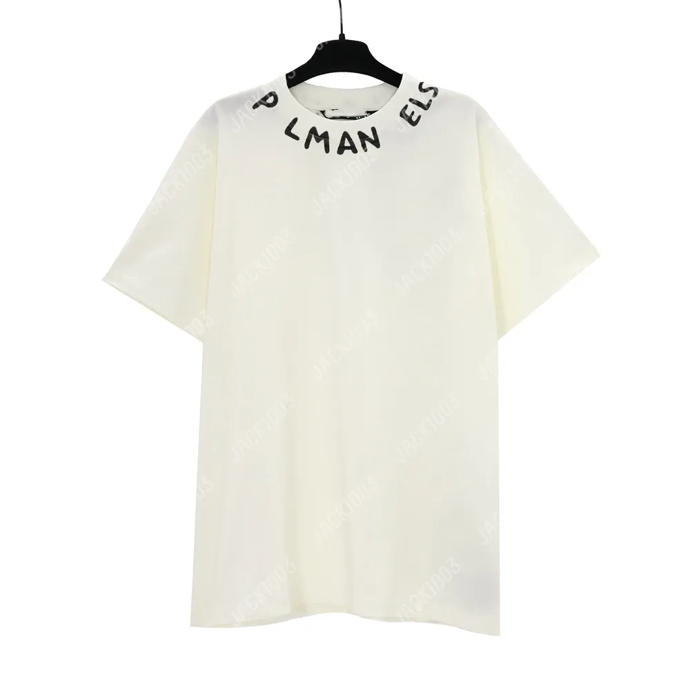 Palm Pa tops-disegnata a mano Miami logo estate sciolte tees unisex coppia t magliette retrò streetwear t-shirt angels 2251 qza