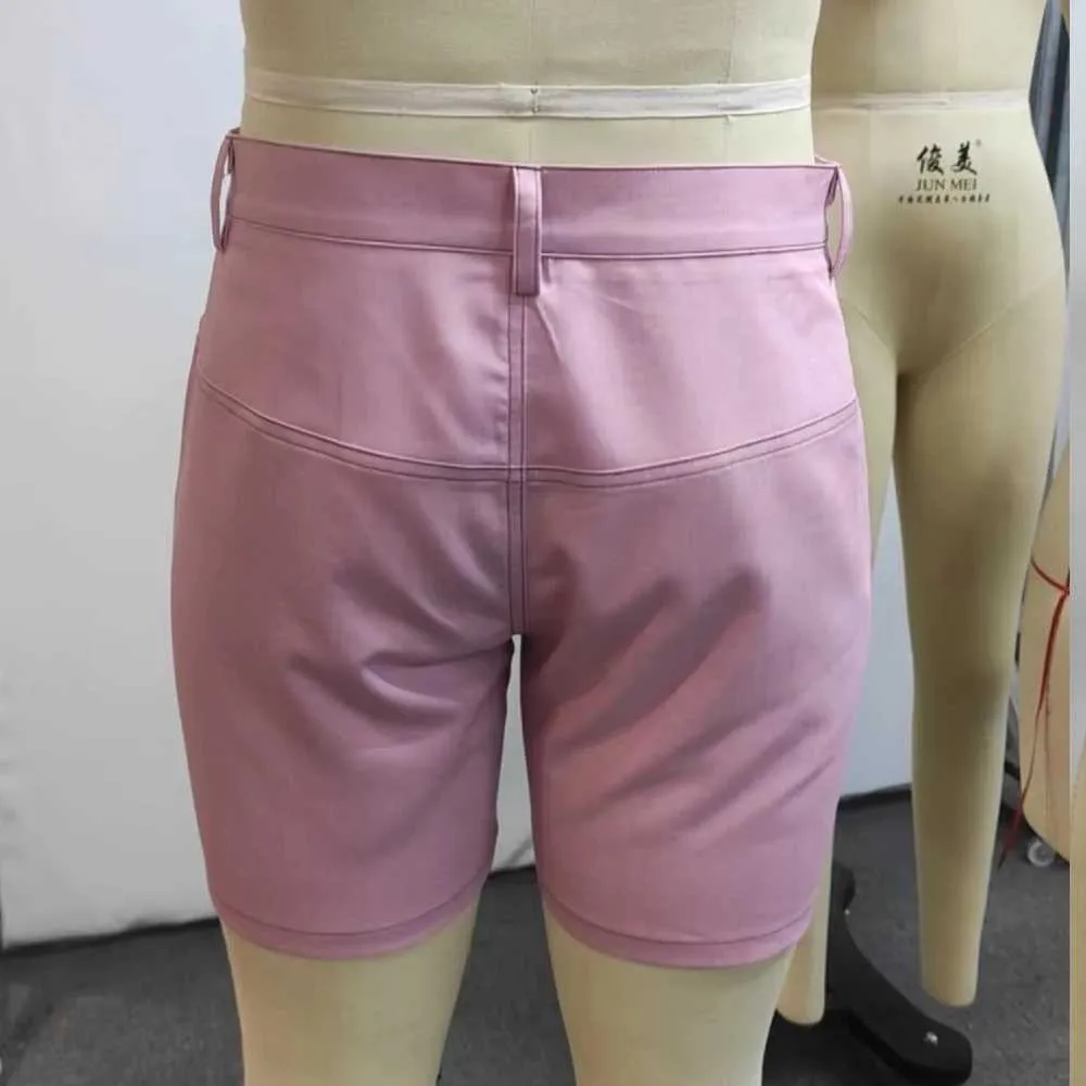 Pantaloncini da uomo personalizzato da uomo sexy estate nuovi pantaloncini da strada abbigliamento da uomo stretto pantaloni a colori solidi s-3xll2405
