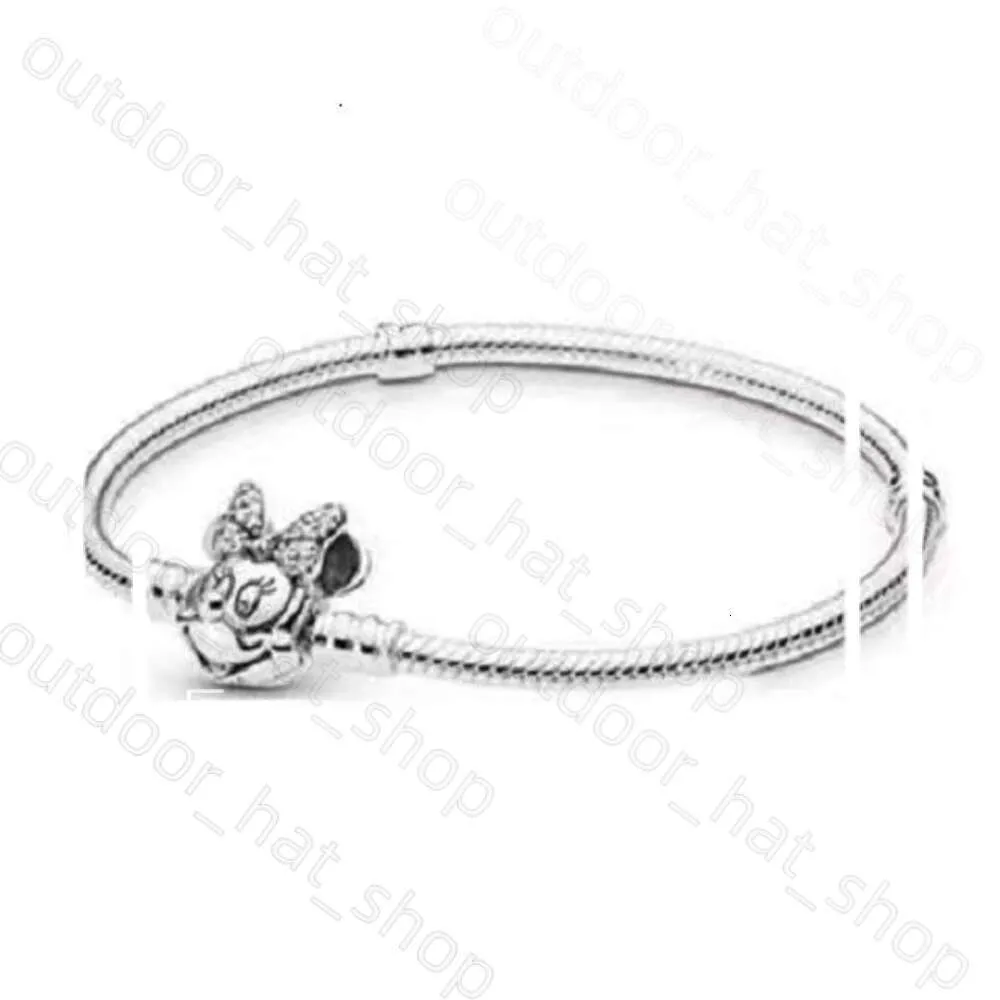 Pandorabracelet argent sterling pending charme bracelet de base bricolage bricolage de créateur à la main