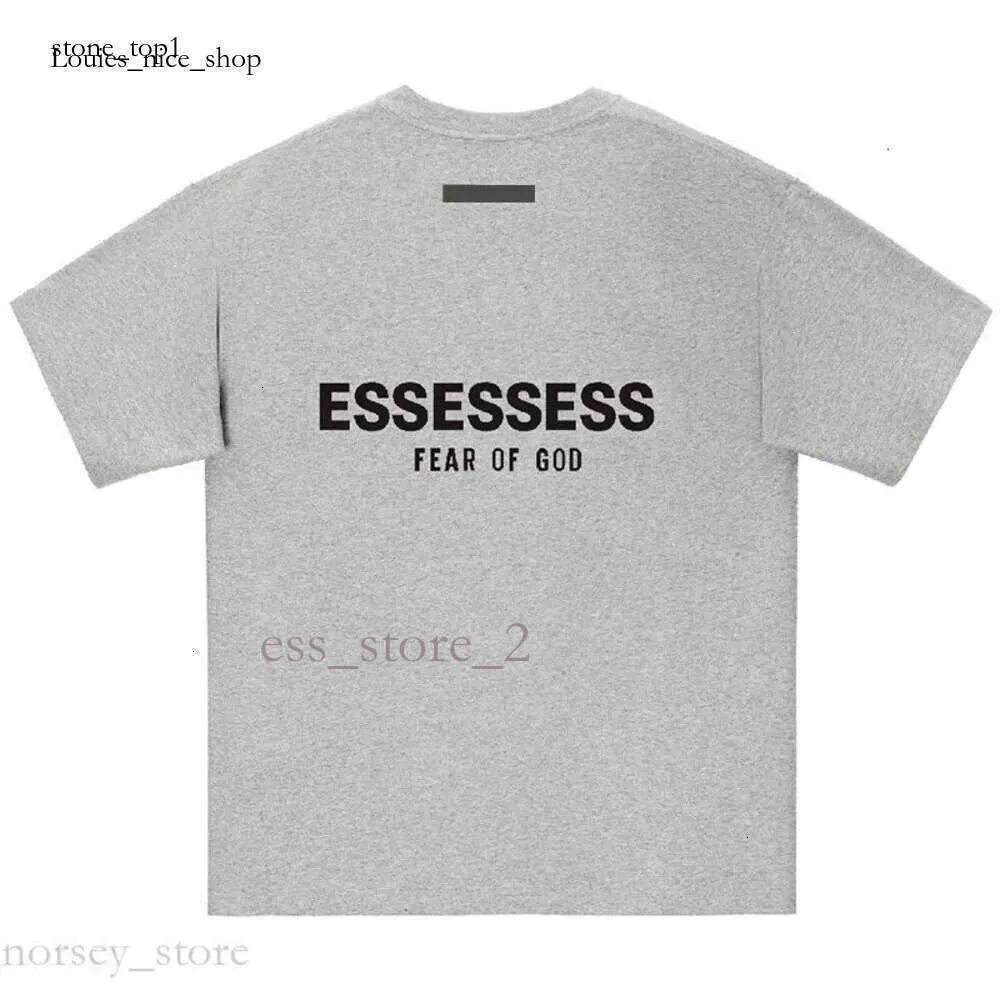 Essentialsshirt Essentials-Clothing Essentialsshorts Essentialsshirt Projektant Listu laminowany druk luźne ograniczoną liczba casual t-shirt bawełniane topy 727