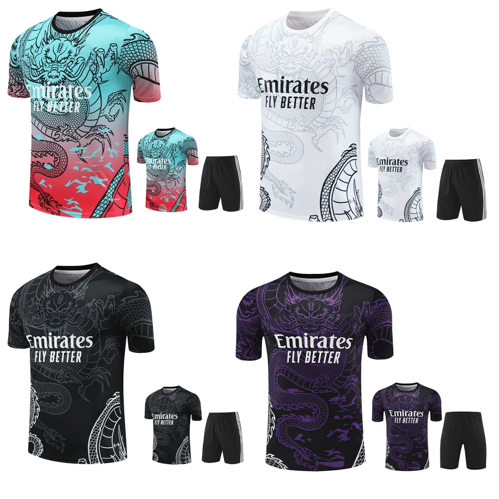 2024 Real Madrid Football Jersey Set Breathable Sportswear for Adults and Kids