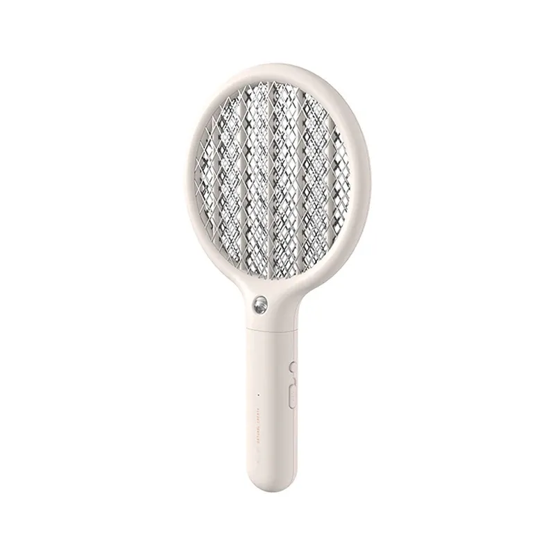 Zappers Mini Electric Fly Swatter Racket with Light Handheld Personal Bug Zapper Mosquito Zapper充電式3層電動グリッド