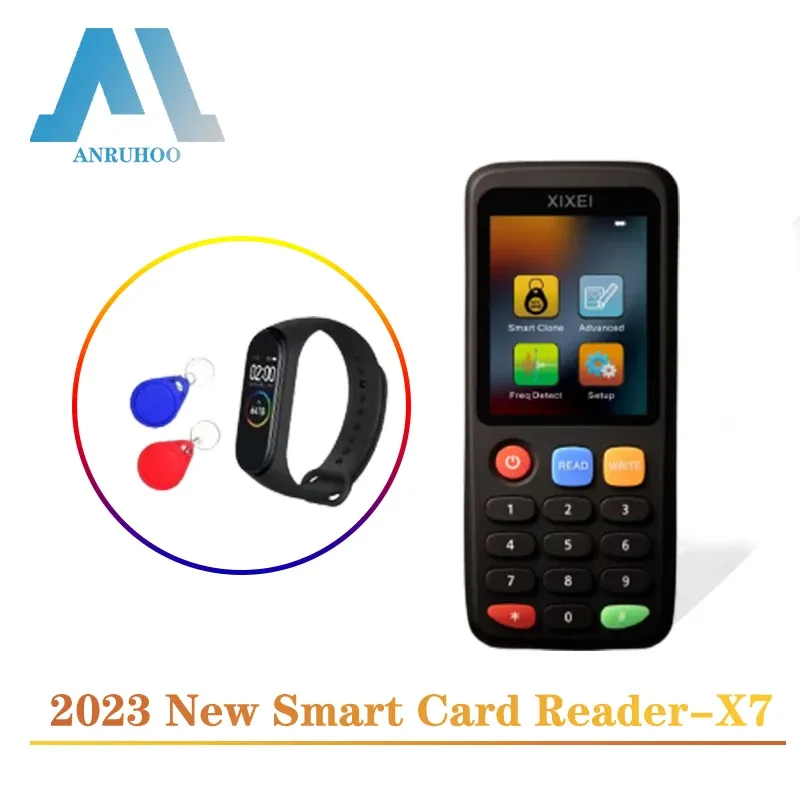 Kaart Nieuwe RFID -kaartlezer X7 NFC Tag Clone 13.56MHz Smartcard Duplicaat 125kHz Programma Schrijven NTAG213 215 Key Copy ID IC Copier