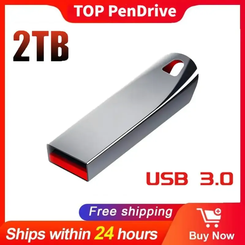 Drives USB Flash Drive 2TB Metal Highspeed Pen Drive 1TB 128 GB Vattentät OTG USB Pendrive 256 GB 512 GB för datalagringsenheter