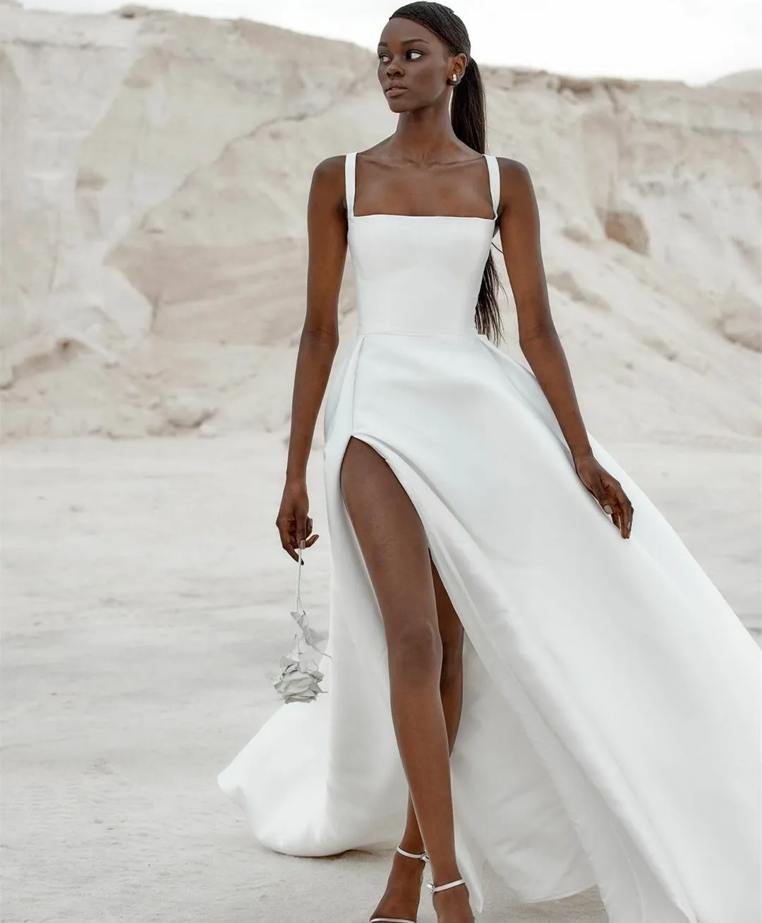 Ivory crepe dress shop