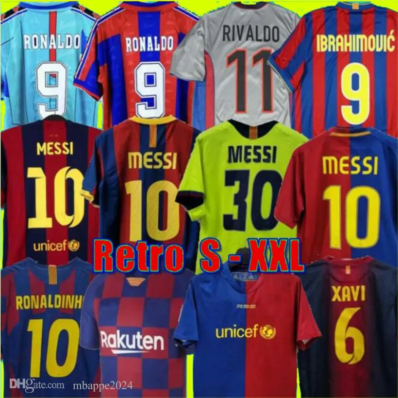 Futbol Formaları Finalleri Retro 96 97 98 99 08 09 10 11 12 15 18 19 Ronaldinho Rivaldo Iniesta Maillot de Foot Ibrahimovic Eto Kluivert Barcelonas Ronaldos Xavi Suarez Henry