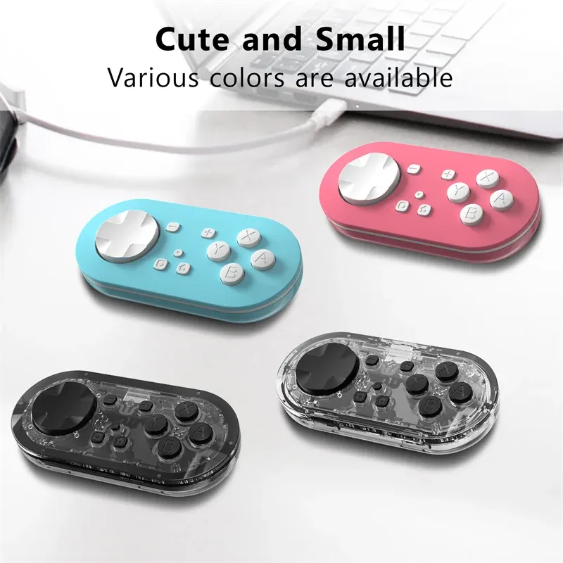 Myse Lineuvo KS54 Mini Bluetooth Gamepad Light i przenośne łatwe użycie dla Nintend Switch Android iOS obsługuje tryb klawiatury