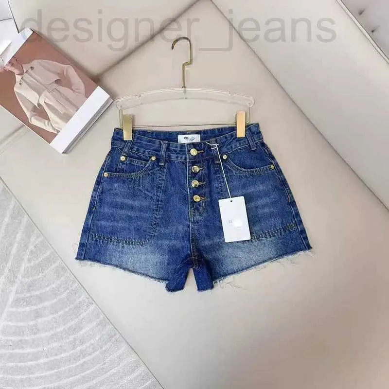 Damesshortsontwerper Early Spring New Ce Nanyou GaoDing Yuanqi Girls 'Veelzijdige pure katoenen hoge taille slanke elastische fit denim shorts 5ybp