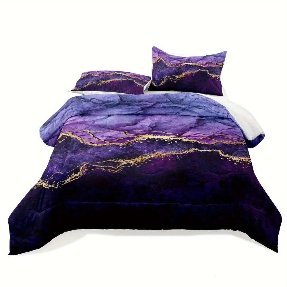 Tie Dye Comforter, Set Marble Bedding, Girls Sets Queen, Bedroom Comforter Bedding Purple Queen SizeNot including duvet cover and pillow core