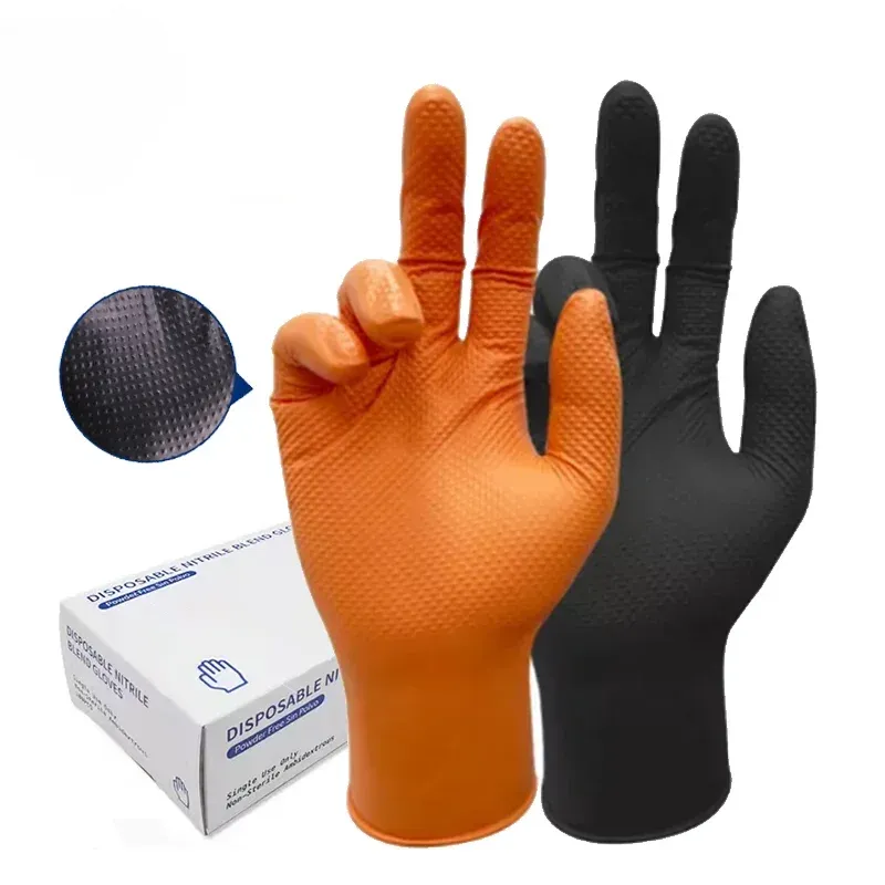 Gants gants en nitrile polyvalent gants de sécurité industriel de la sécurité imperméable gants 8,0 g de gants de mécanique non glisse diamant gants de réparation