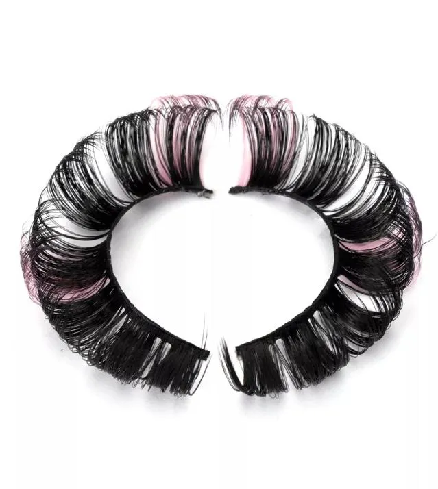 1Pair 10-18mmcurl Faux mink wimpers Fluffy Lashes Dramatische rommelige korte valse wimper make-up groothandel oog wimper in bulk2549787