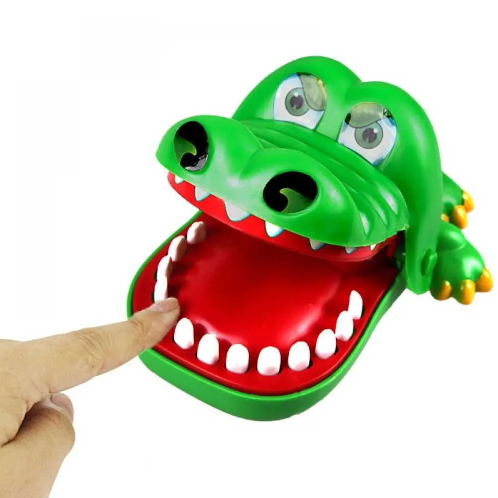 Andra leksaker Crocodile Teeth Toy Crocodile Bites Finger Dentist Game Jokes Lucky Pranks Childrens Toys Fun Holiday Party Family Gamesl240502