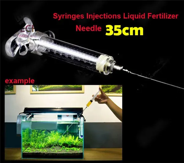 Pièces Syringe de haute qualité avec aiguille de seringue de 35 cm pour les racines d'engrais végétal injonction d'aiguille liquide Frais de livraison gratuite