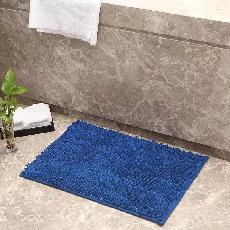 Tappeti tappeti chenille tappeto blu bagno blu bagno non slittata cucina porte assorbenti tappeti interni