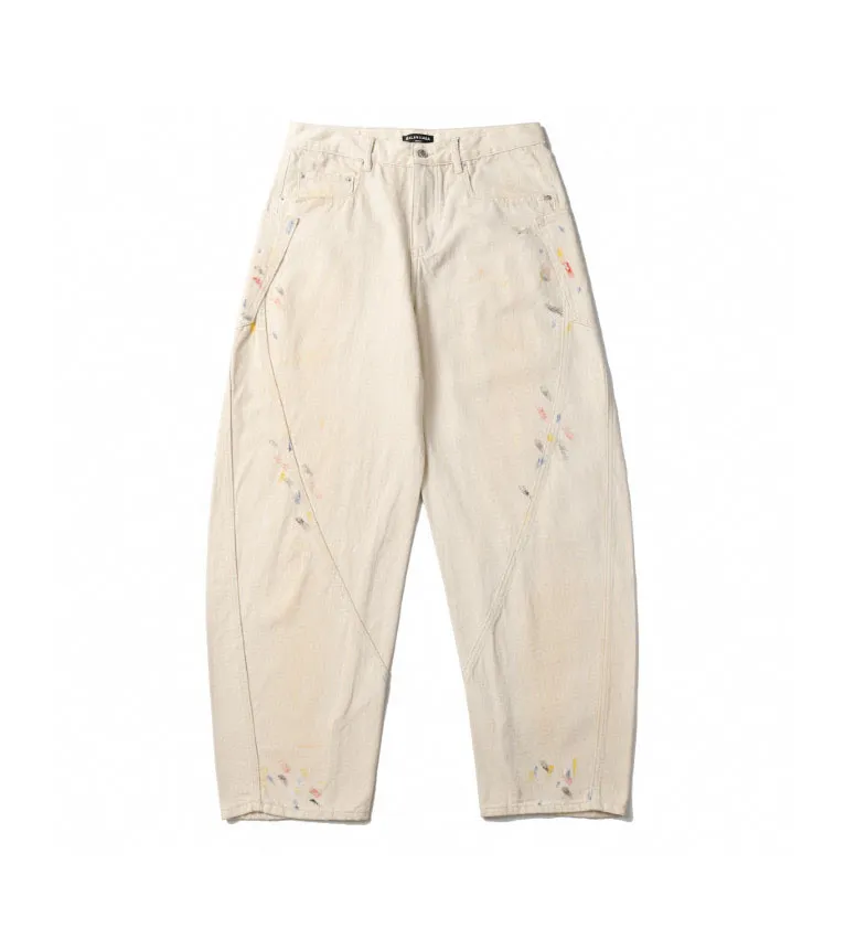 Pantalon de taille plus masculin Round Coul Broidered and Printed Polar Style Summer Using with Street Pure Cotton 221E