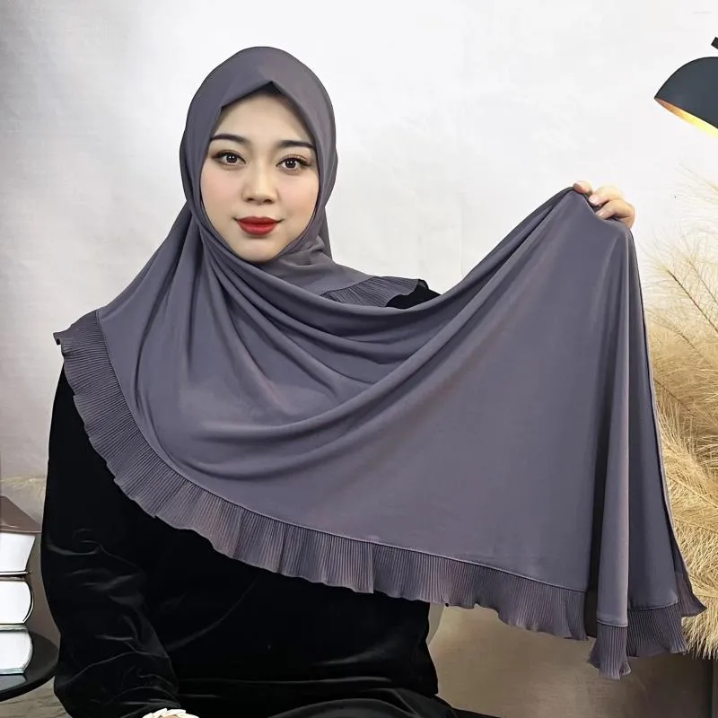 Abbigliamento etnico Fashion Donne arruffate Hijab Musulmani Amira Cap Malesia Scialcini arabi arabi lunghi