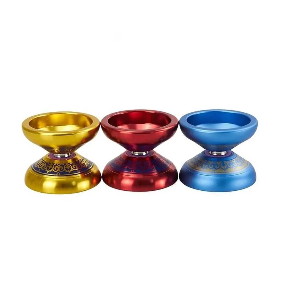 Yoyo gedrucktes Muster Yoyo Metal Professional mit 10 Kugellager Aluminium Hochgeschwindigkeit nicht reagiert yo klassisches Spielzeug für Kinder