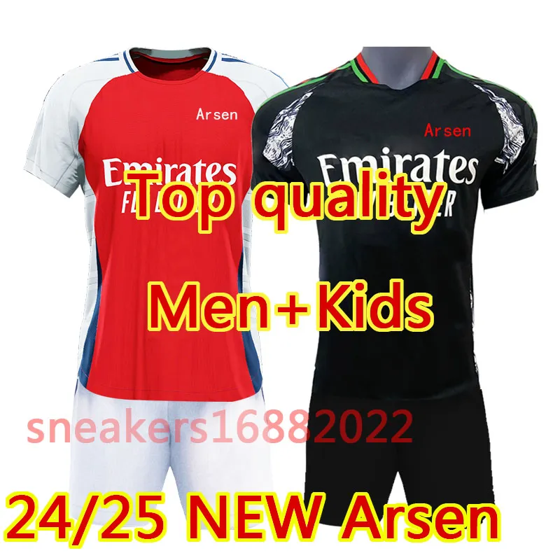 2024 2025 Arsen Alfc Soccer Jerseys Smith Rowe Saka Martinelli 24 25 Camisa de futebol masculino Kit Kit odegaard nketiah g.jesus zinchenko saliba arroz havertz whiteout