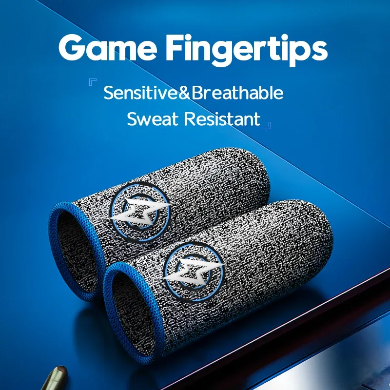 スピーカーモバイルゲームPUBGゲーマー用の指先手袋スウェットプルーフアンチスリップグローブタッチスクリーンスリーブスリーブ通気性ゲームフィンガーカバー