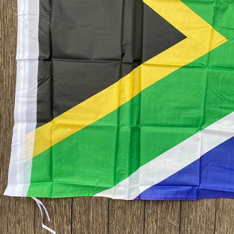 Bannerflaggor gratis frakt Sydafrika flaggbanner 90*150 cm hängande nationell flagga Sydafrika