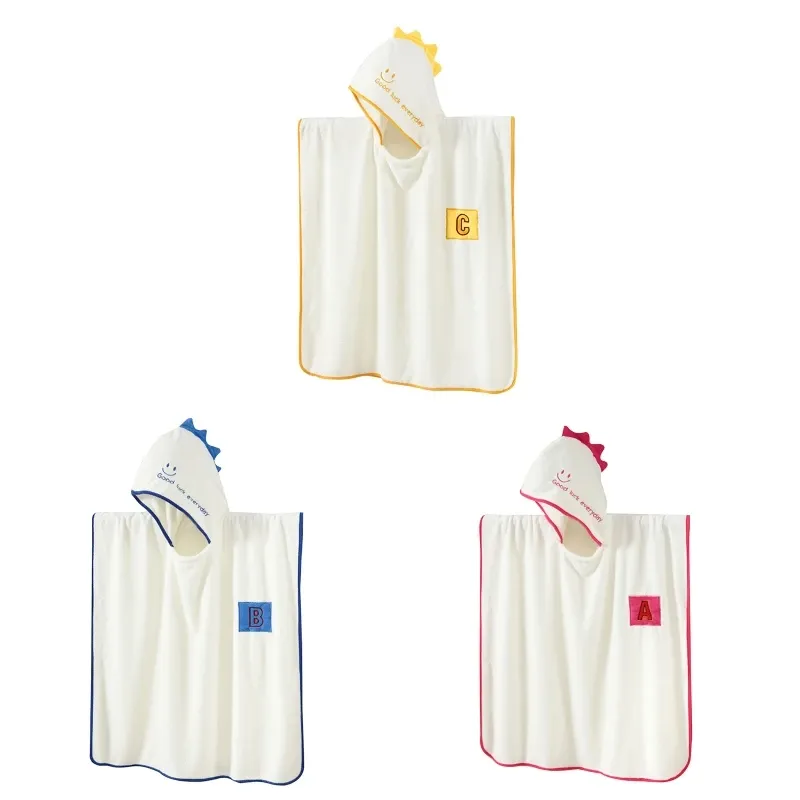 Sets Sets Hooded Towel Soft Coral Fleece Bath Poncho Bathrobe For Babies Swim Beach Accs Gordijn