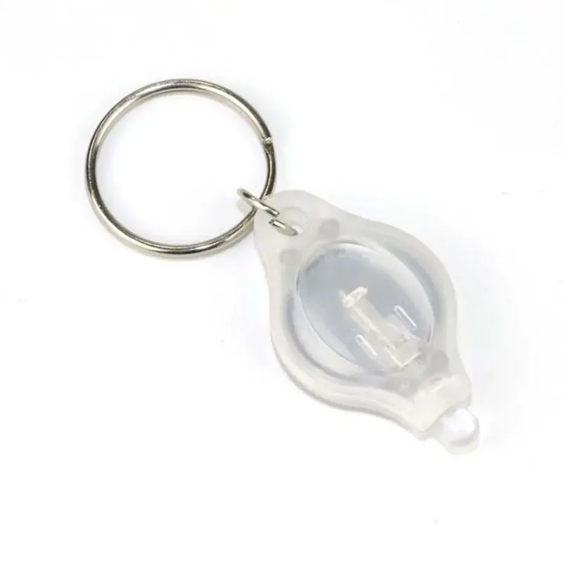 a Party Supplies light 20000mcd LED Flashlight White Torch Key Chains Ring Keyrings free ship