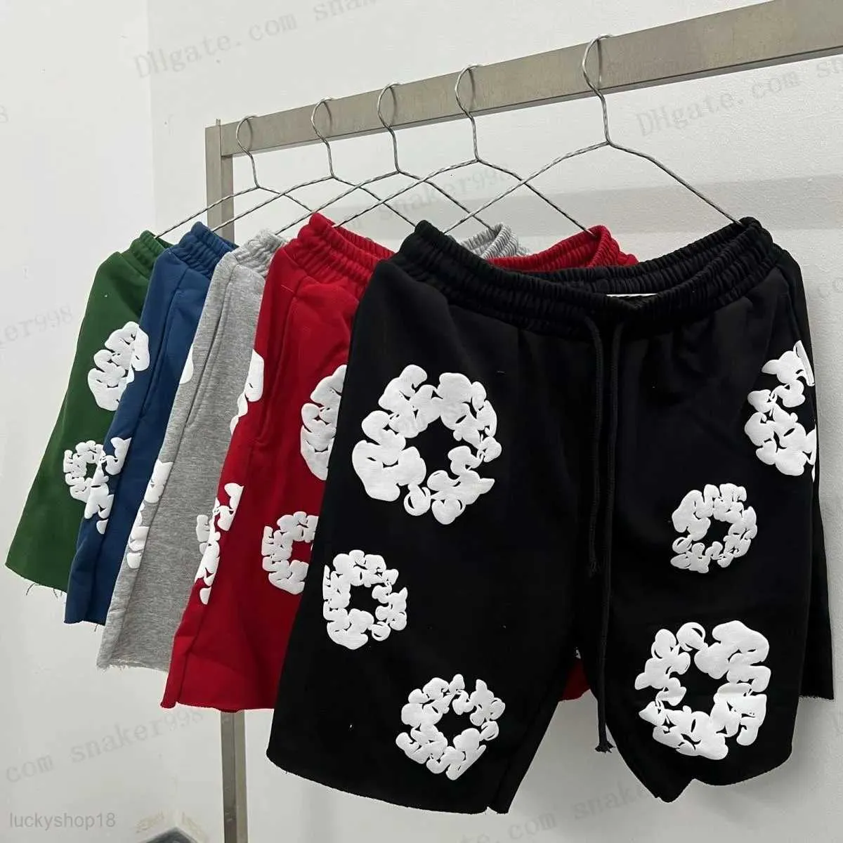 Stylish Big Size Puff Cotton Shorts for Men and Women Multicolor Streetwear Sweatpants