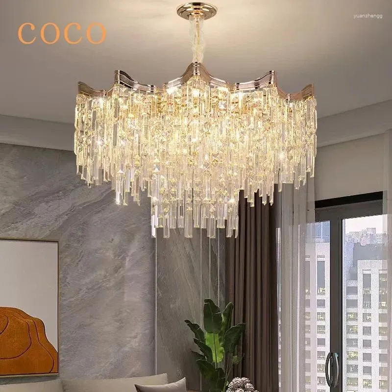 Lampadari lampadario di cristallo moderno per illuminare la sala da pranzo shop goccetta per lampada sospesa