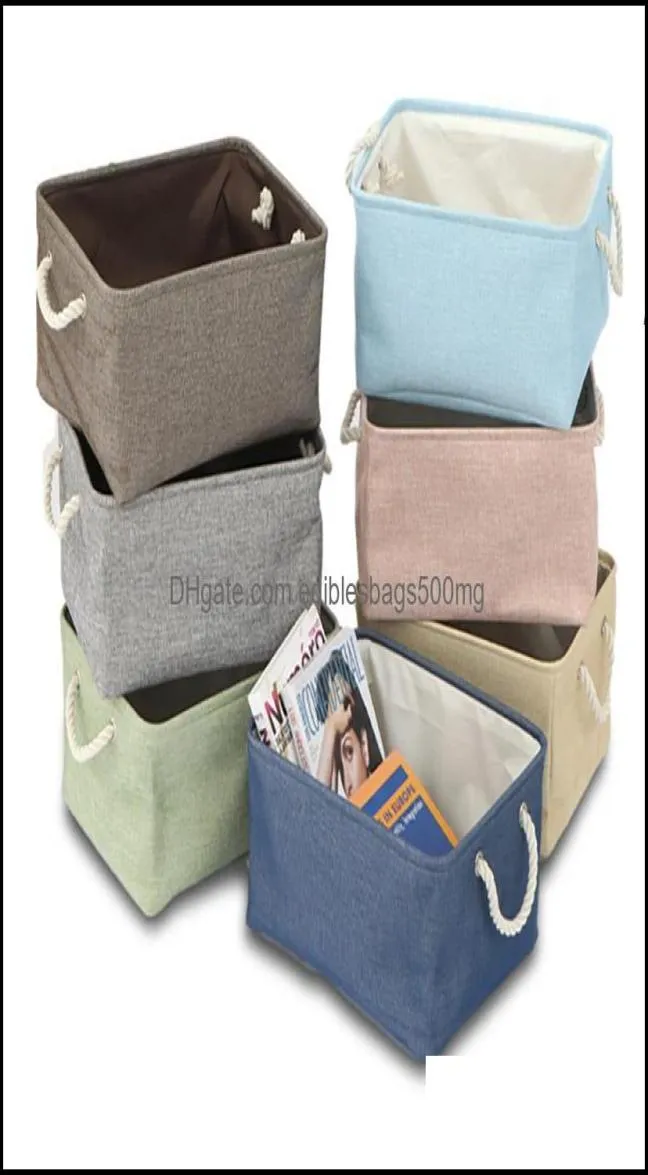 Dozen Huiskee Organisatie Tuin Linnen opslagmand Bins Fabric Organizer Bin Laundry Hampers Manden Kinderdag Kinderen Toys Home C1488189