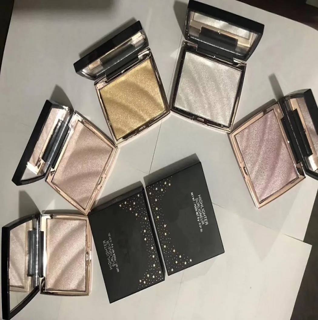 Amrezy Highlighter Powder 5 Shades ABH 하이라이트 메이크업 프레스 파우더 프로 페이스 글로우 하이라이트 여성 피부 조명 6030811