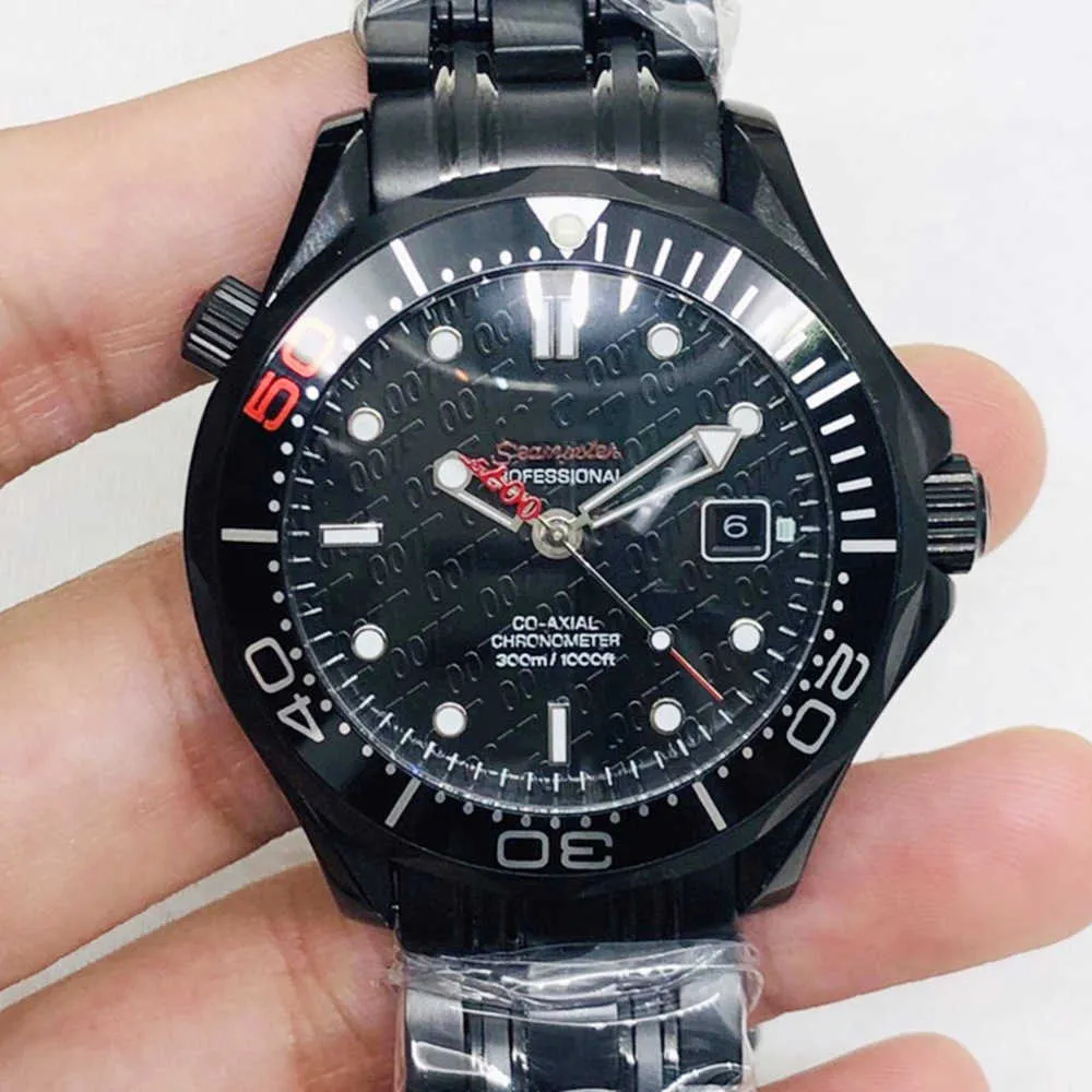 Designer Watch Reloj Watches AAA Mechanical Watch Oujia 007 Electric Black Red 50 Bond hela automatisk mekanisk klocka Mens Watch