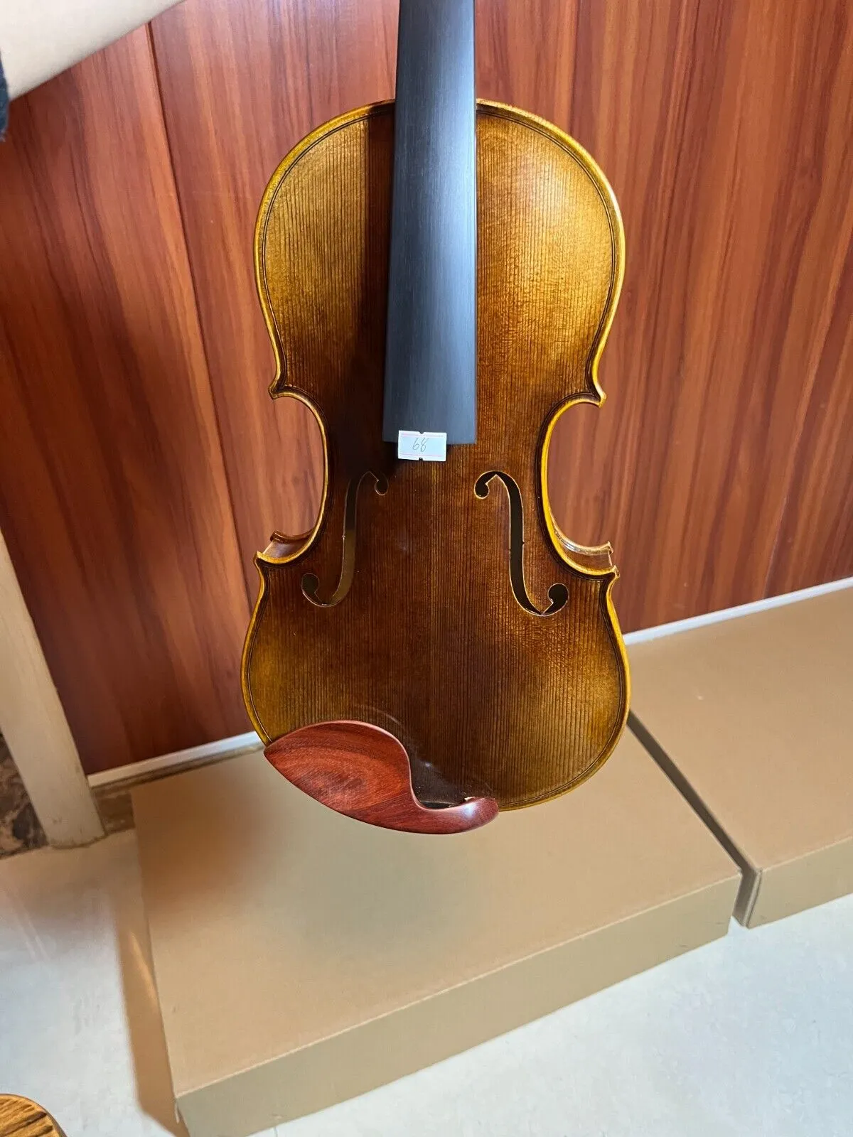 Gorąca sprzedaż 4/4 Master stworzył bogaty skrzypce i ręczny lakier spirytusowy z obudową