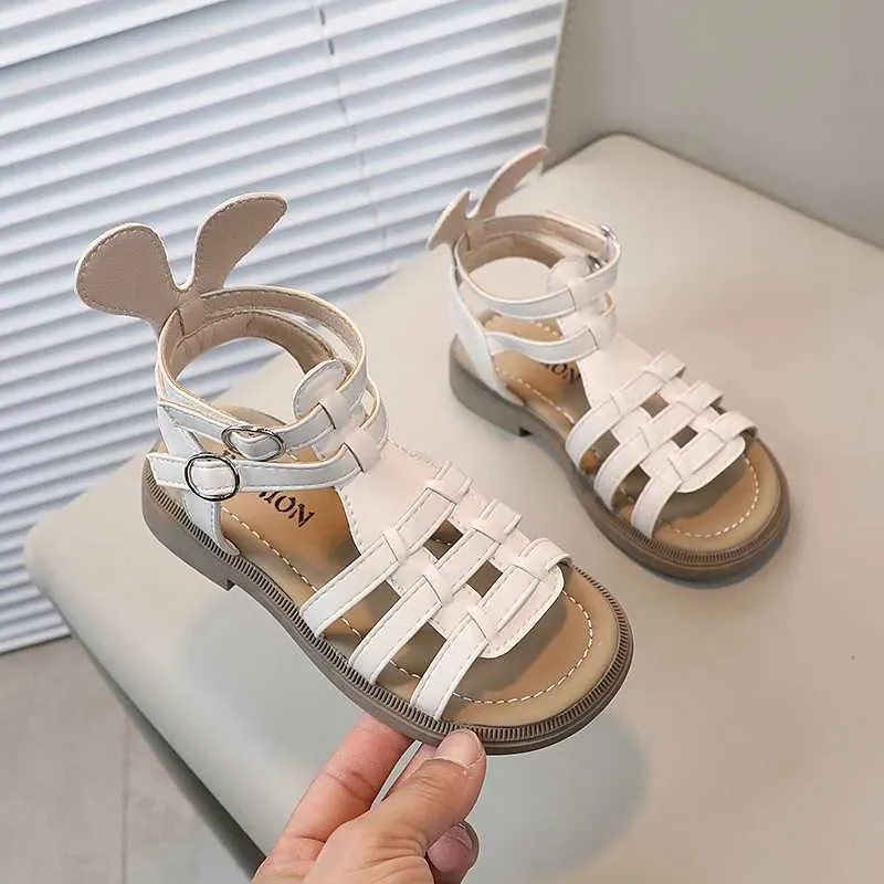 Sandals Girls Roman Sandals Summer Fashion Baby Shoe Fashion Children High Top Open Toe Soft Sole Princess Shoes