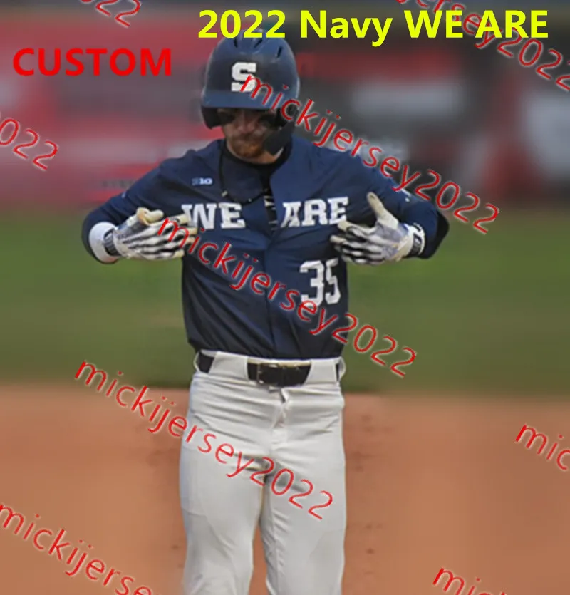 Penn State Nittany Lions Baseball Jersey Kyle Virbitsk Bailey Dees Justin Williams Custom Chad Rogers Chase Renner Anthony Steele Carson Kohls Penn State Jerseys From 21 53 DHgate