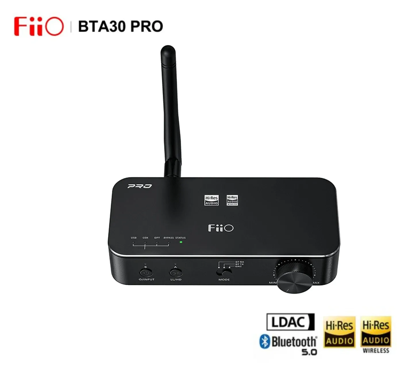 Amplificateur FIIO BTA30 Pro HIFI Audio Bluetooth EA9038Q2M Amplificateur DAC DAC DAC Amplificateur XMQS PC TV Récepteur récepteur APTX HD / LDAC / DSD256