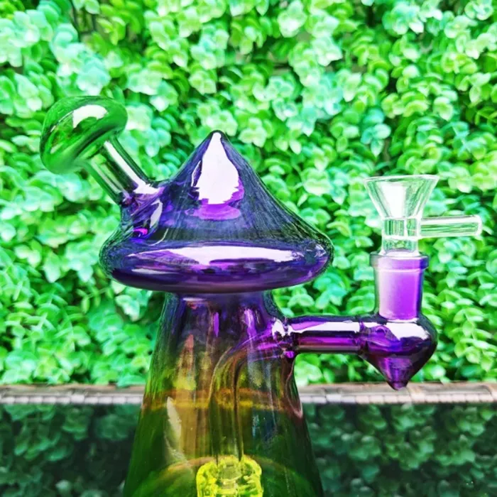 Hookahs kleurrijke champignon glazen bongs nieuwigheid bong joint waterleidingen dab rigs olieligeer uniek ontwerp roken accessoires