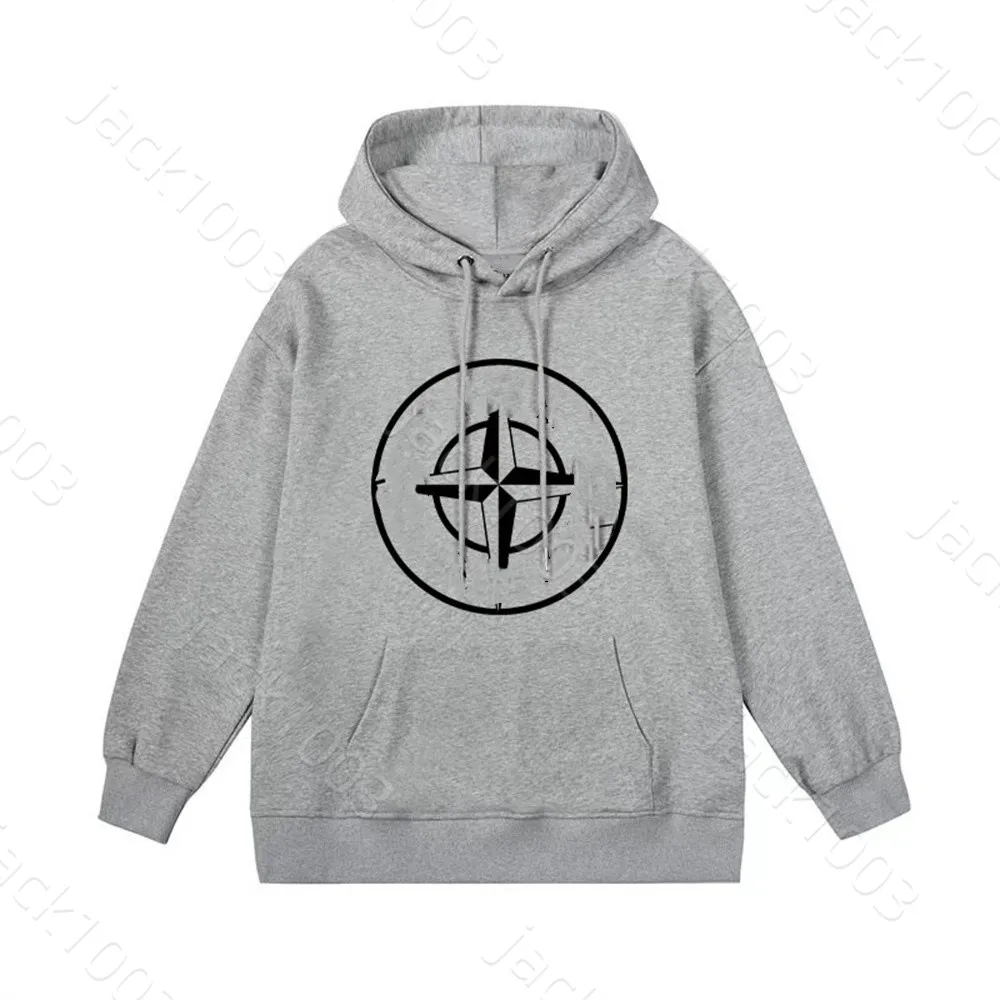 Island Men Classic Fashion Sweathishishishishhirts Stone Couple Style Lettre Logo Imprimer motif de poche lâche Coton Coton Coton Casual Hoodies Pullover de haute qualité 04